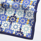 Blue Neck Scarf 100% Silk DalAhorra