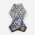 Silk Square Scarf for Women Brown