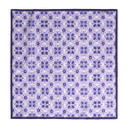 Square Silk Scar for Women Purple