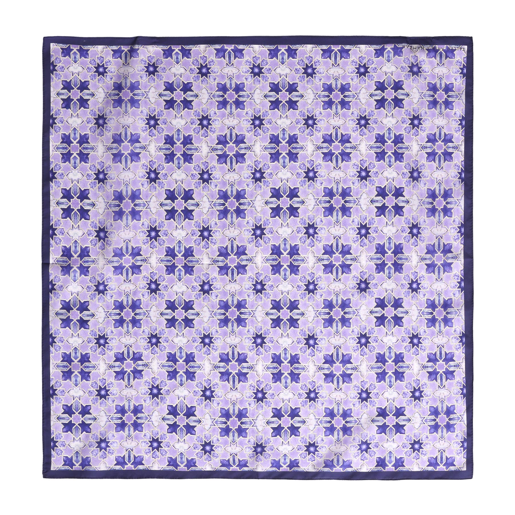 Square Silk Scar for Women Purple