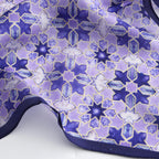 Square Silk Scar for Women Purple