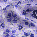 Square Silk Scar for Women Purple
