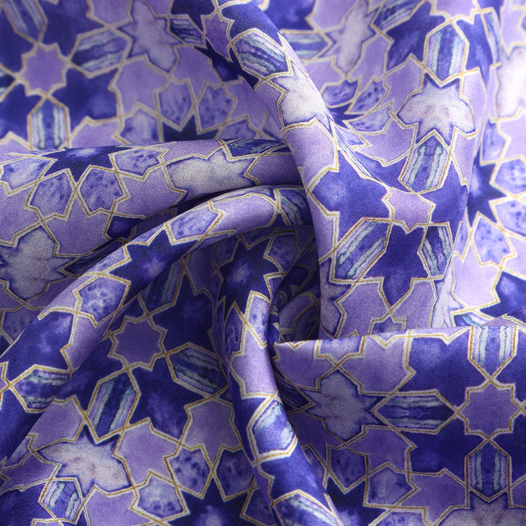 Square Silk Scar for Women Purple