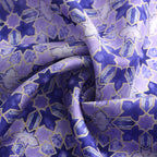 Square Silk Scar for Women Purple