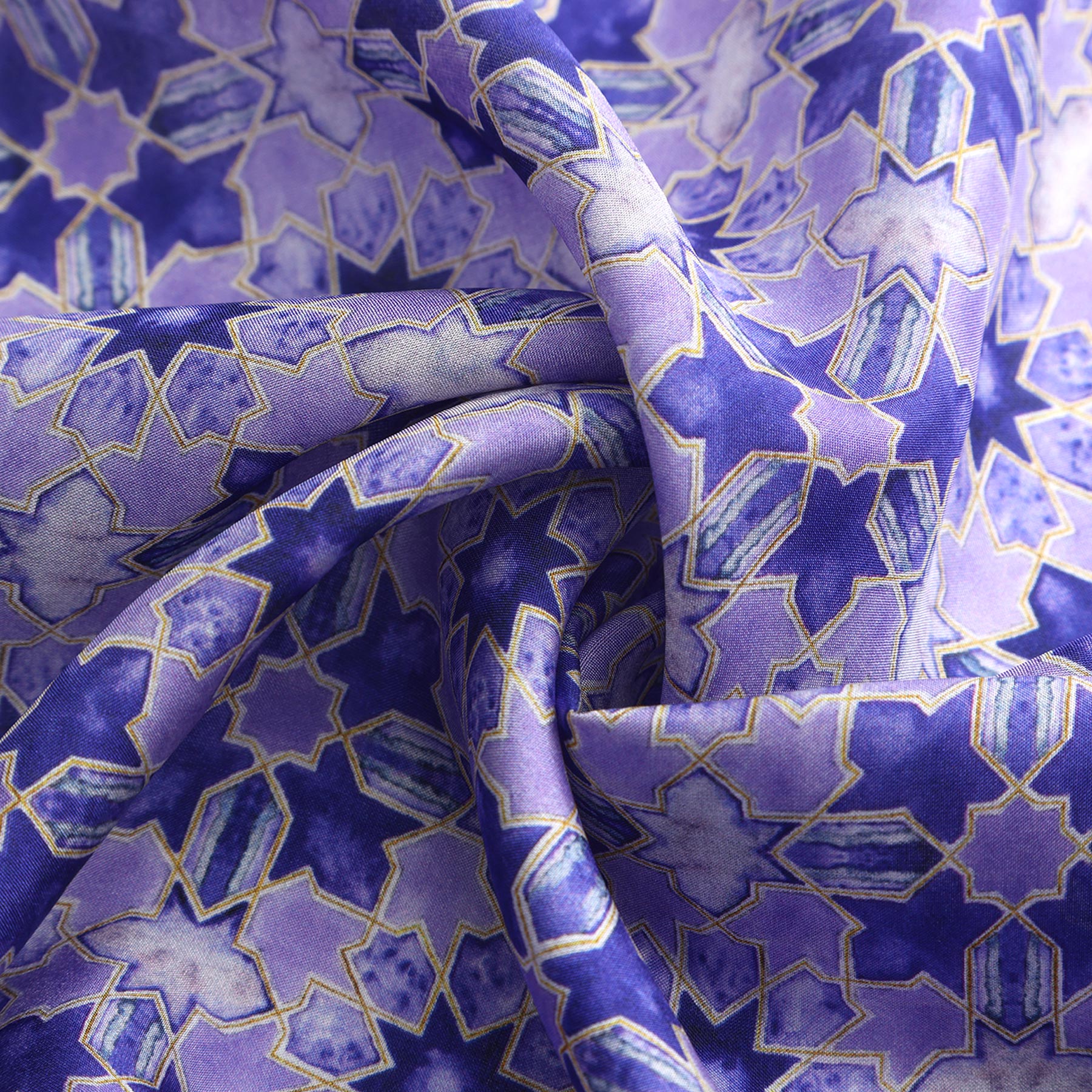 Square Silk Scar for Women Purple