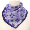 Square Silk Scar for Women Purple