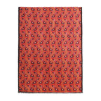 Ruba Red Luxury Silk & Wool Scarf 180 x 65 cm – Moroccan Inspired Design