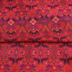 Mahabah Purple Luxury Silk & Wool Scarf 180 x 65 cm – Moroccan Inspired Design