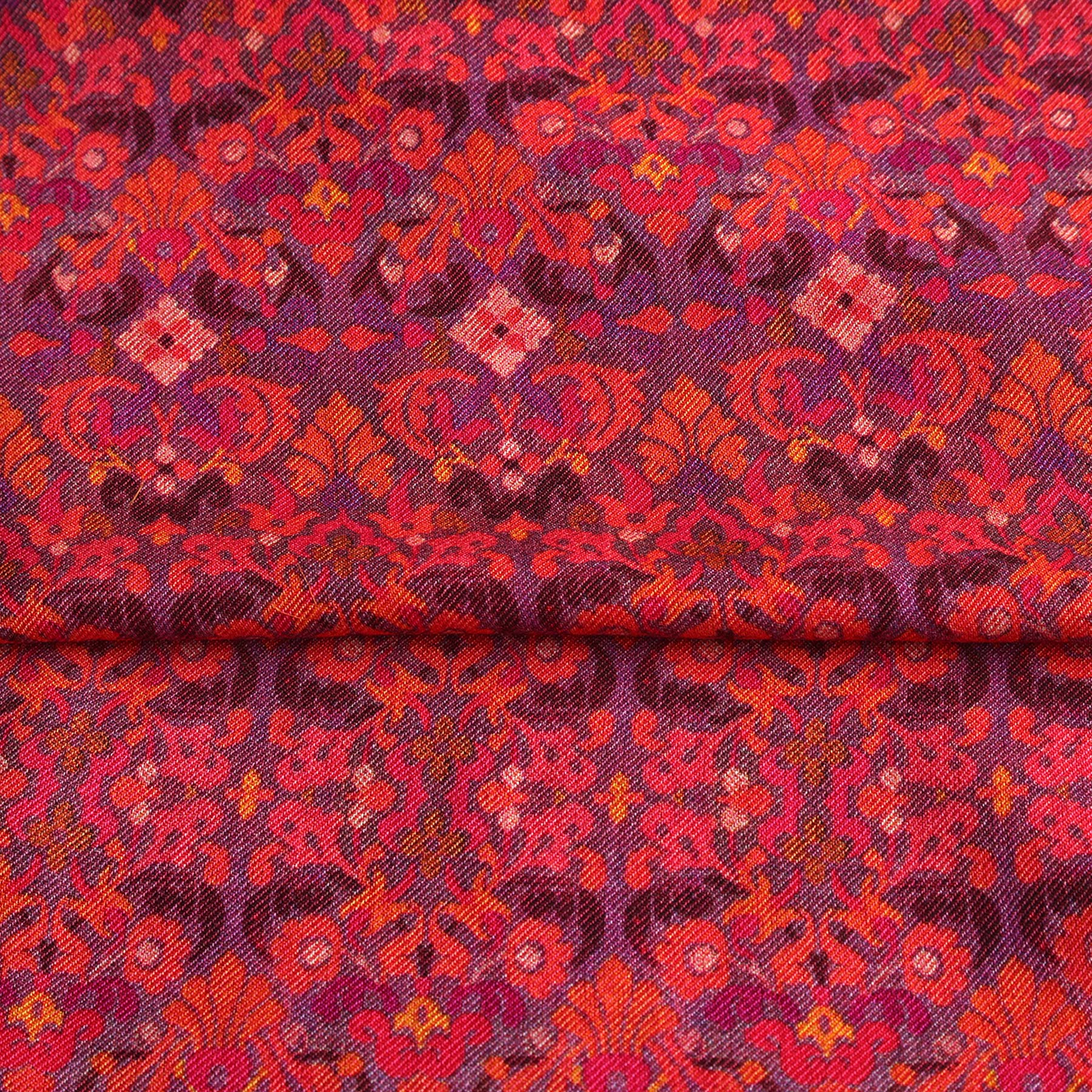 Mahabah Purple Luxury Silk & Wool Scarf 180 x 65 cm – Moroccan Inspired Design