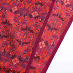 Mahabah Purple Luxury Silk & Wool Scarf 180 x 65 cm – Moroccan Inspired Design