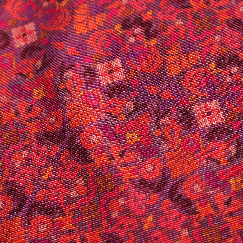 Mahabah Purple Luxury Silk & Wool Scarf 180 x 65 cm – Moroccan Inspired Design
