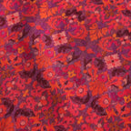 Mahabah Purple Luxury Silk & Wool Scarf 180 x 65 cm – Moroccan Inspired Design
