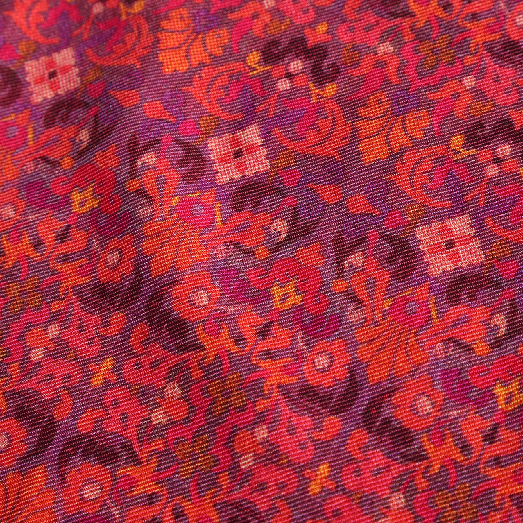 Mahabah Purple Luxury Silk & Wool Scarf 180 x 65 cm – Moroccan Inspired Design