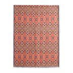 Nasim Orange Luxury Silk & Wool Scarf 180 x 65 cm – Moroccan Inspired Design