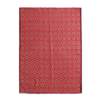Naum Red Luxury Silk & Wool Scarf 180 x 65 cm – Moroccan Inspired Design