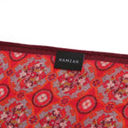 Naum Red Luxury Silk & Wool Scarf 180 x 65 cm – Moroccan Inspired Design