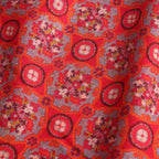 Naum Red Luxury Silk & Wool Scarf 180 x 65 cm – Moroccan Inspired Design