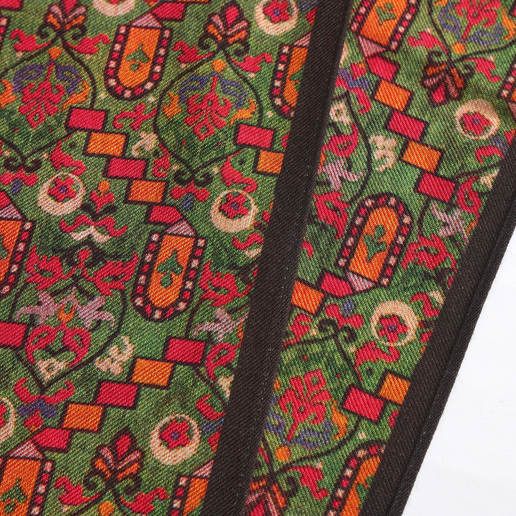 Sarab Green Luxury Silk & Wool Scarf 180 x 65 cm – Moroccan Inspired Design