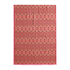Mihrah Brown Luxury Silk & Wool Scarf 180 x 65 cm – Moroccan Inspired Design