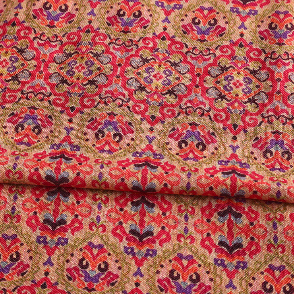Mihrah Brown Luxury Silk & Wool Scarf 180 x 65 cm – Moroccan Inspired Design