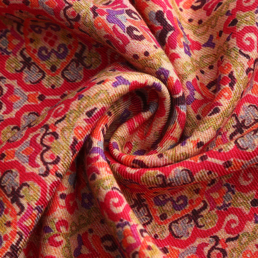 Mihrah Brown Luxury Silk & Wool Scarf 180 x 65 cm – Moroccan Inspired Design
