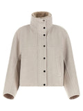 Brunello Cucinelli Virgin Wool and Cashmere Blend Coat — Beige