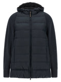 Brunello Cucinelli Wool-Knit Sleeve Down Jacket — Black