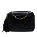 CC Quilted Lambskin Tassel Camera Bag