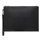 Grained Calfskin Monogram Clutch
