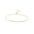 Diamond-Cut Beaded Bolo Bracelet