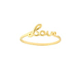Cursive Love Ring