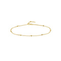 D/C Bead Station Rolo Chain Anklet
