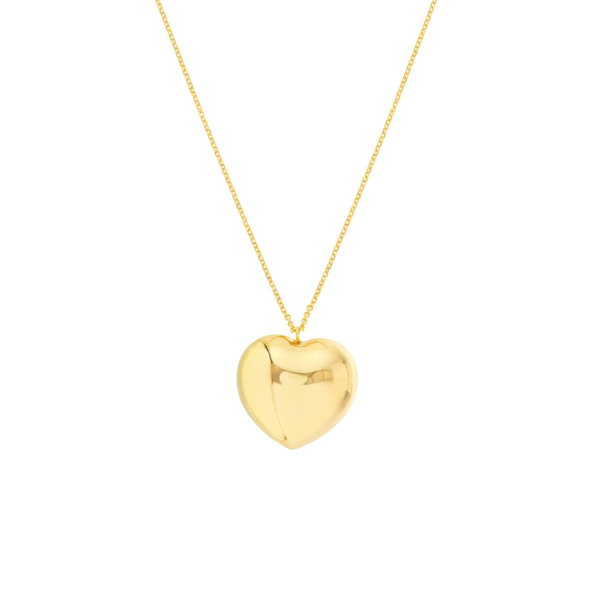 Large Puff Heart Necklace