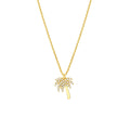 Diamond Palm Tree Necklace