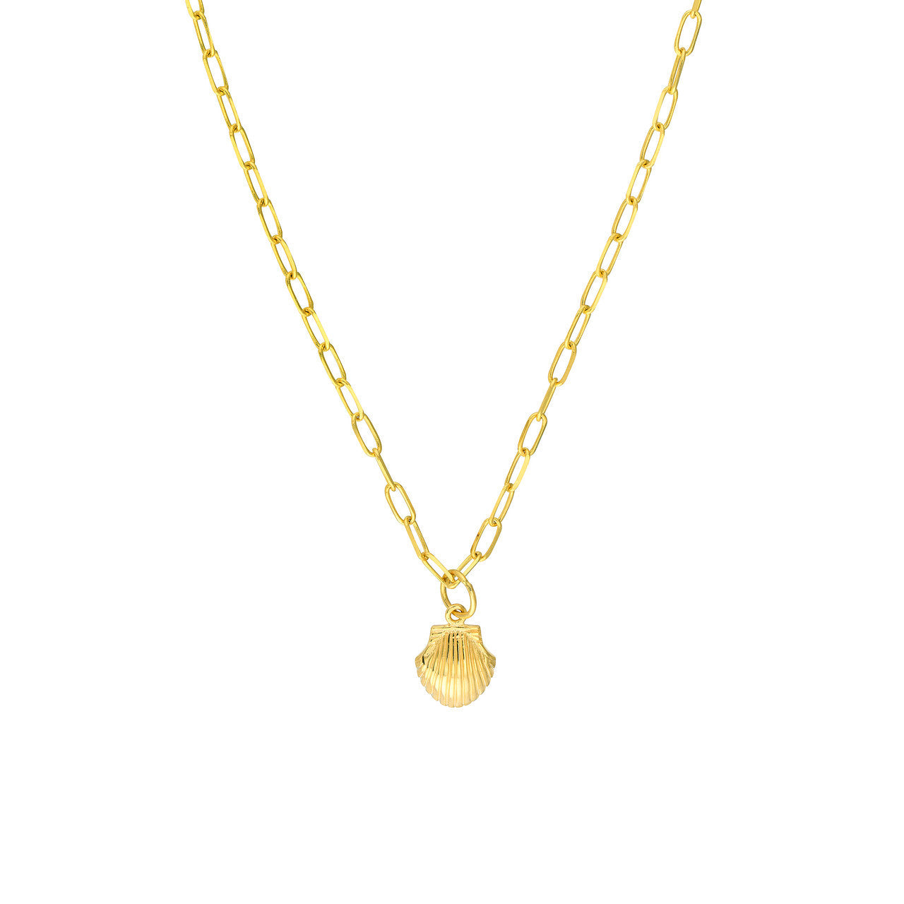 Mini Seashell Paperclip Necklace