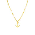 Anchor Paperclip Necklace