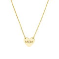 "MOM" Heart Diamond Necklace