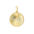 Round Radiant Diamond Pendant