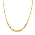 Graduated Medium Rolo Necklace