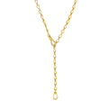 Teardrop Link Lariat Necklace