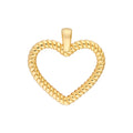Open Heart Twisted Rope Pendant