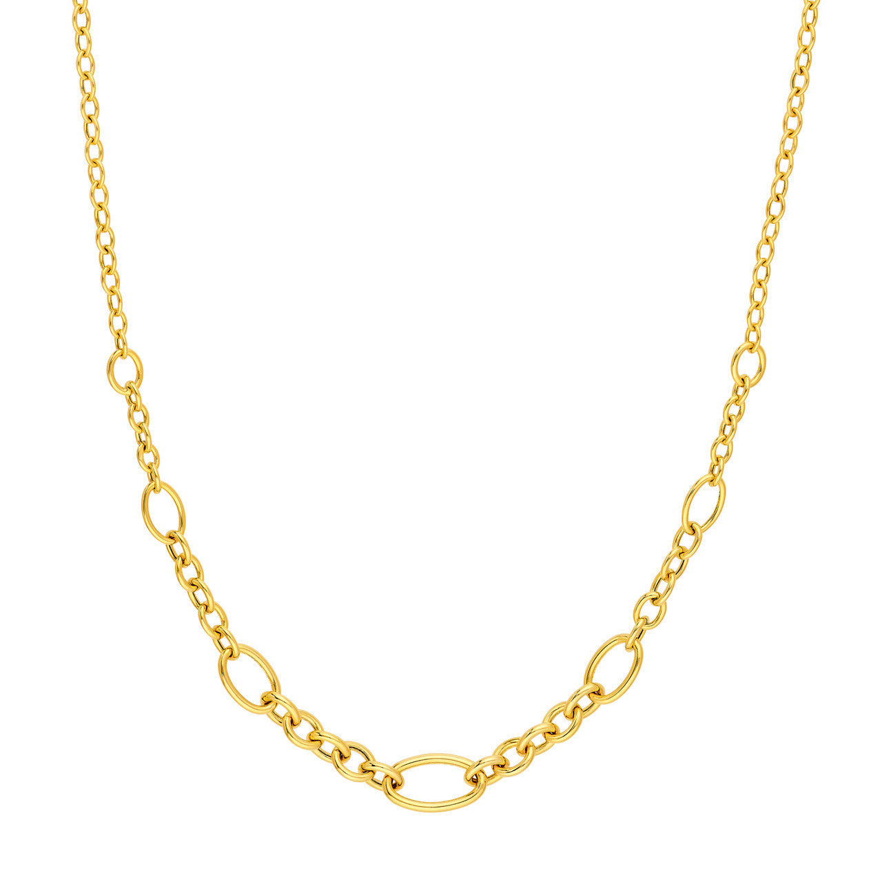 Graduated Oval Link Necklace
