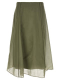 Brunello Cucinelli Circle Skirt — Green