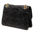Quilted Leather Gancini Flap Shoulder Bag