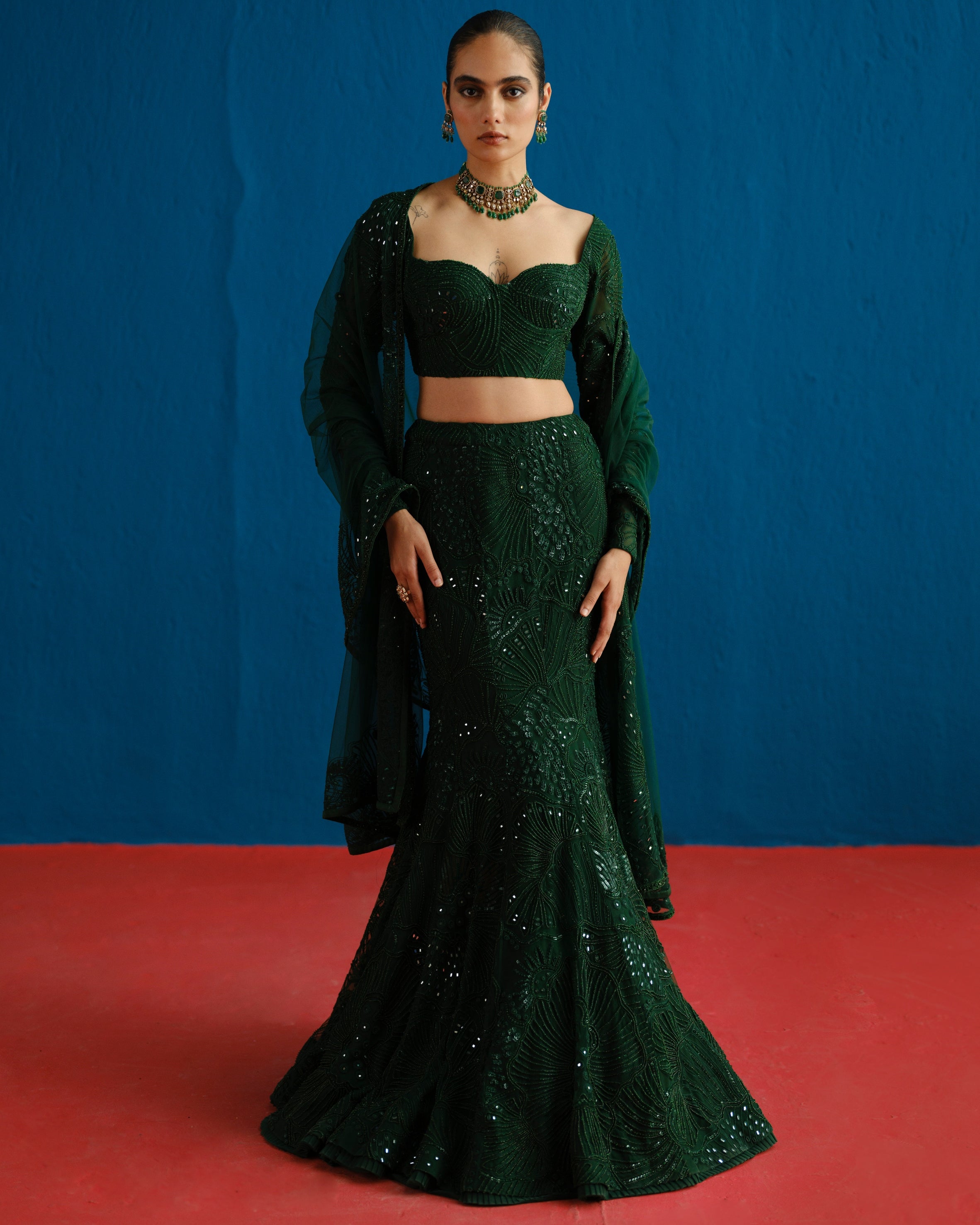Taisya Skirt Set By KYNAH, Luxury Indian Fashion & Bridal Wear