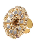 Rabia Round Ring By KYNAH, Luxury Indian Fashion & Bridal Wear