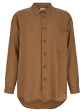 Magliano Silk-Blend Shirt — Camel
