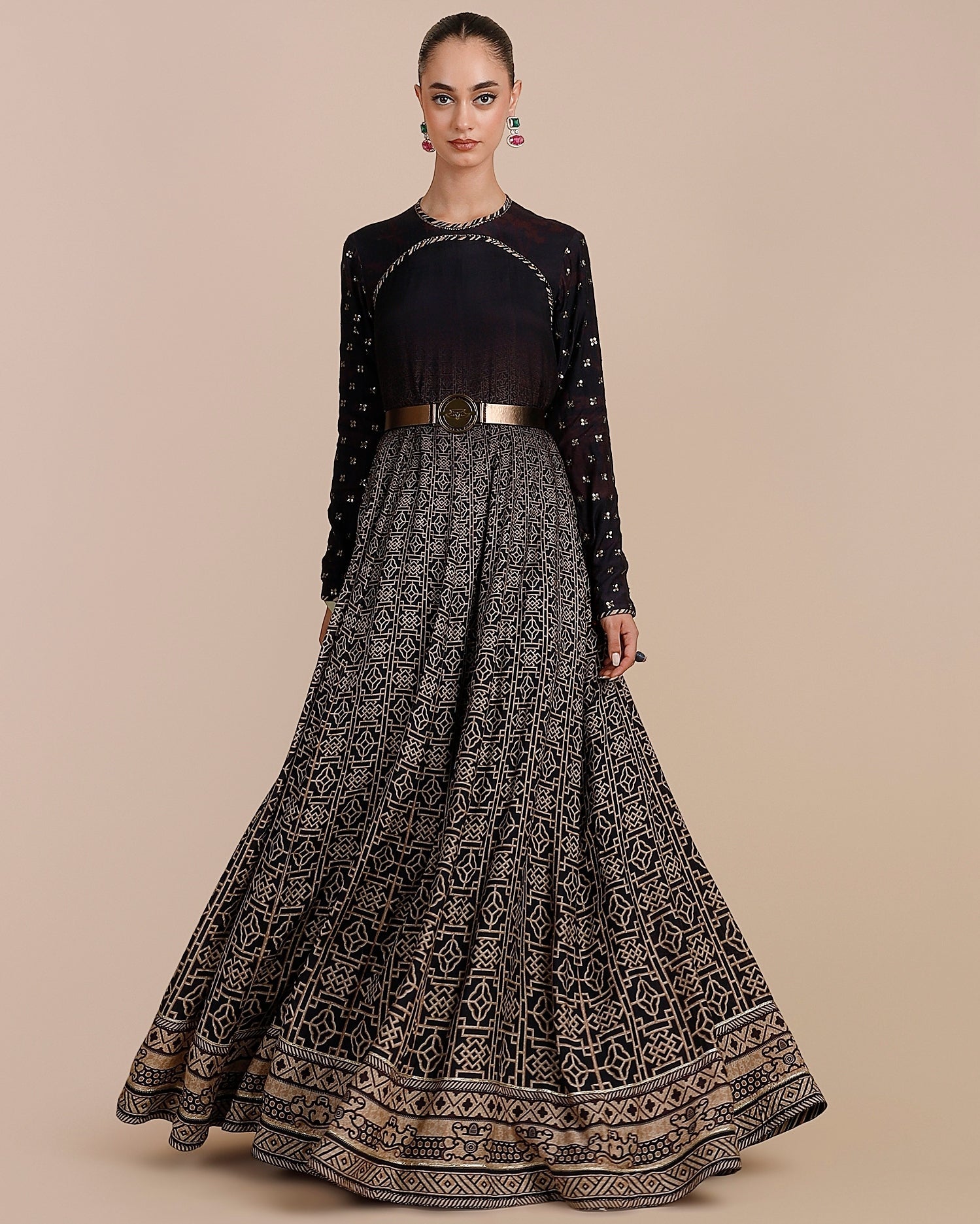 Deep Violet Ombre Anarkali By KYNAH, Luxury Indian Fashion & Bridal Wear