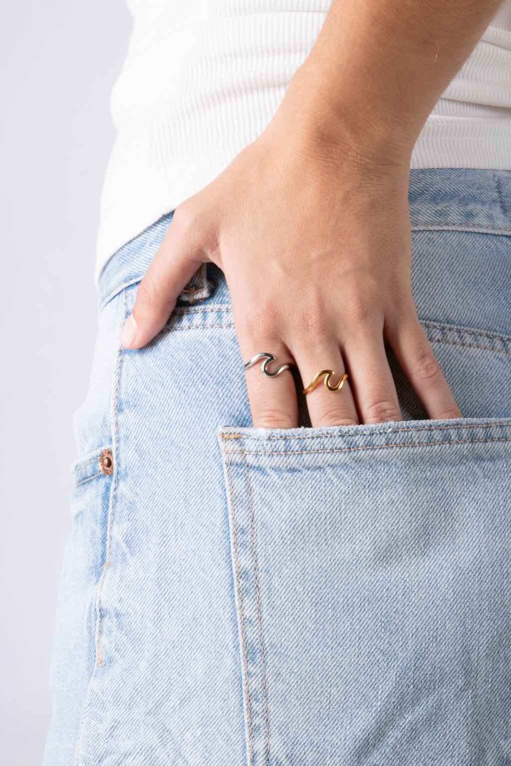 Silver Wave Ring