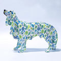 ArtZ® Golden Retriever Graffiti Painted Statue - Paisley